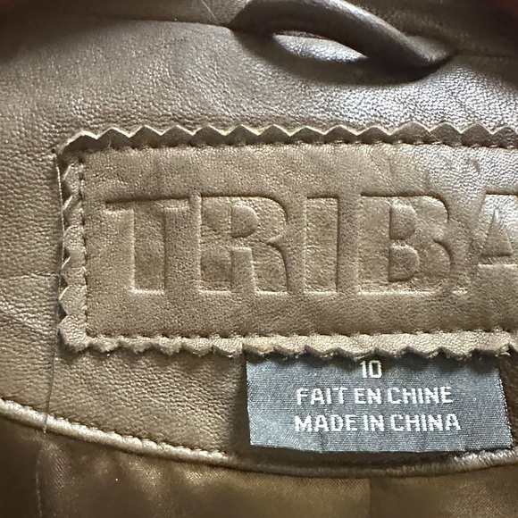 Tribal  Brown Leather Jacket - Picture 2 of 13